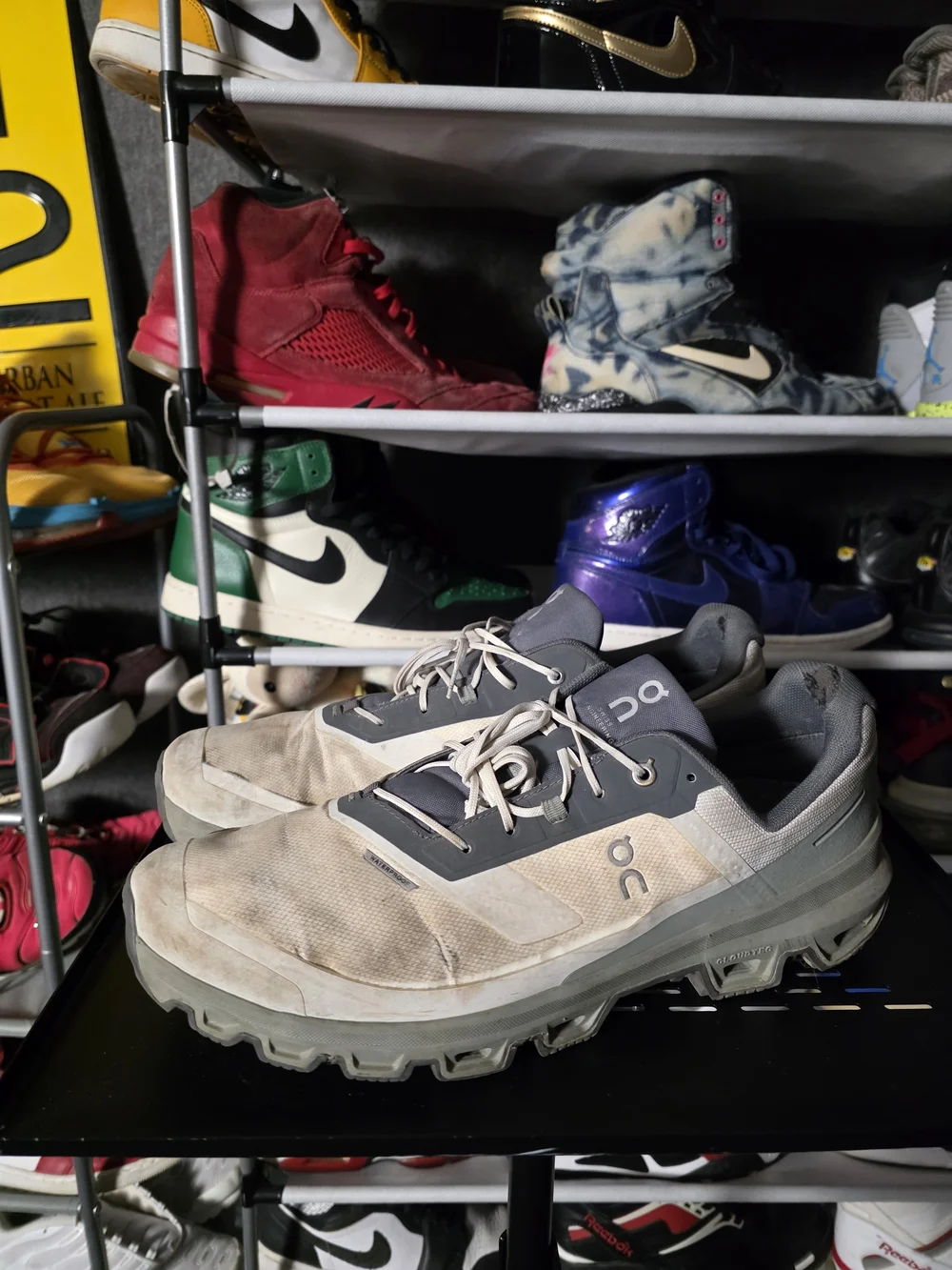 🔥 ON Cloudrock Helion Waterproof Men's Size 14 Trail Shoe — Gray